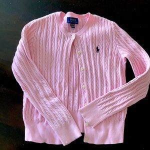 Girls Ralph Lauren Cable Knit Sweater - M 8/10